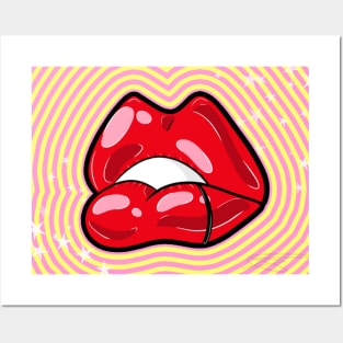 Trippy Lips Posters and Art